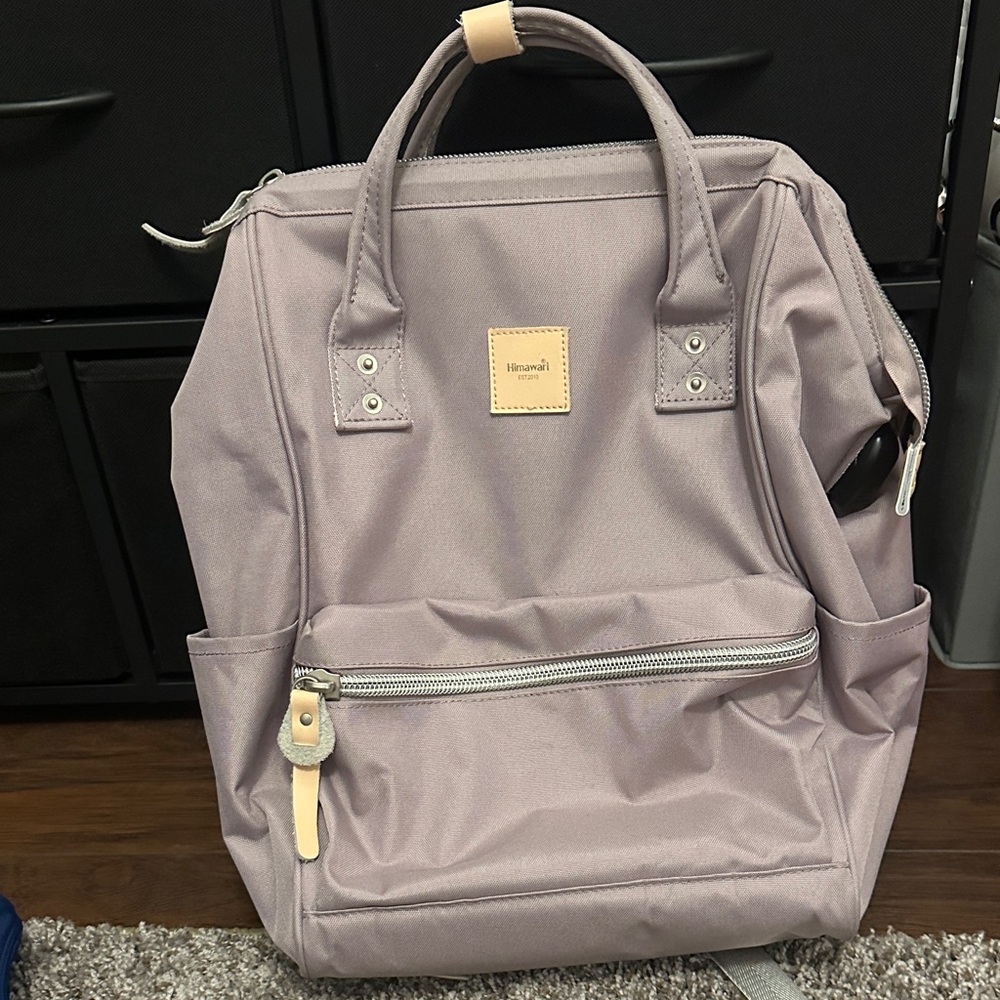 Lavender Casual Backpack Tote - Women's Convertible Bag